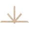 Ekena Millwork Kennewick Smooth Timber Gable Bracket, Douglas Fir, 96"W x 56"H x 1 1/2"D x 5 1/2"F, 14/12 Pitch GBW096X56X0206KEN00SDF - alternate 1